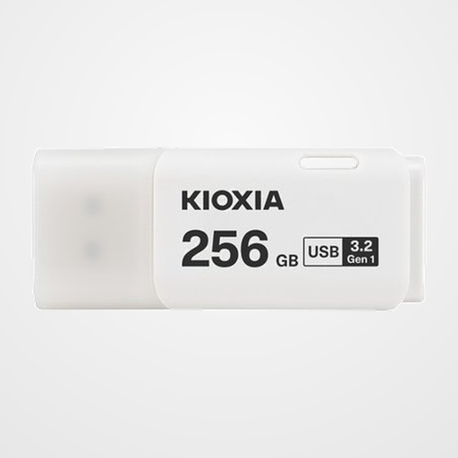 MEMORIA USB 256GB KIOXIA/TOSHIBA TRANSMEMORY U301 3.2 BLANCO (Incluye Canon LPI de 0,24)