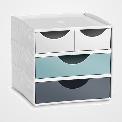 MODULO CEP 3-211 MYCUBE 4 CAJONES MIXTOS COLOR RIVIERA