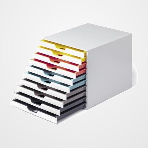 MODULO DURABLE 10 CAJONES VARICOLOR MIX