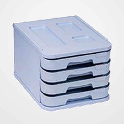 MODULO FAIBO 4 CAJONES AZUL PASTEL