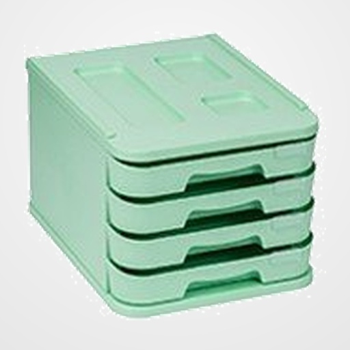 MODULO FAIBO 4 CAJONES VERDE PASTEL