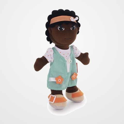 MUÑECO BLANDO MINILAND ABROCHES DIVERSITY AFRICANO (2-6 AÑOS)