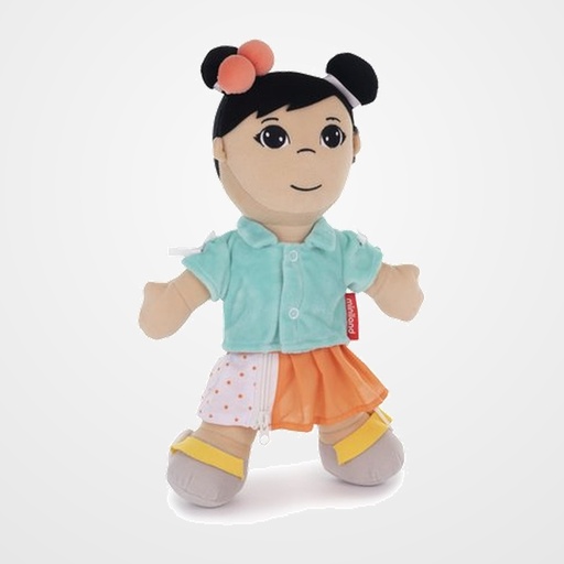 MUÑECO BLANDO MINILAND ABROCHES DIVERSITY ASIATICO (2-6 AÑOS)