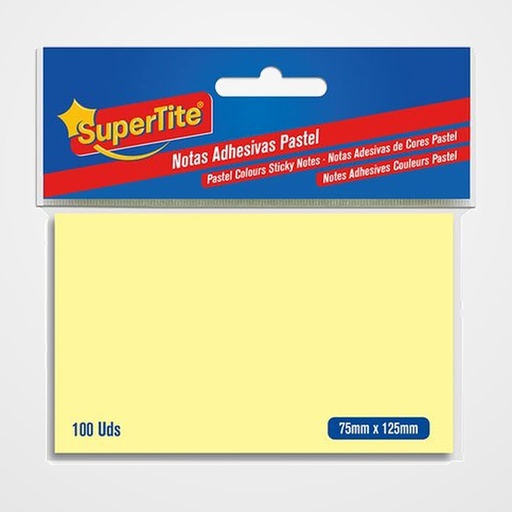 NOTAS ADHESIVAS SUPERTITE 75x125 100 uds