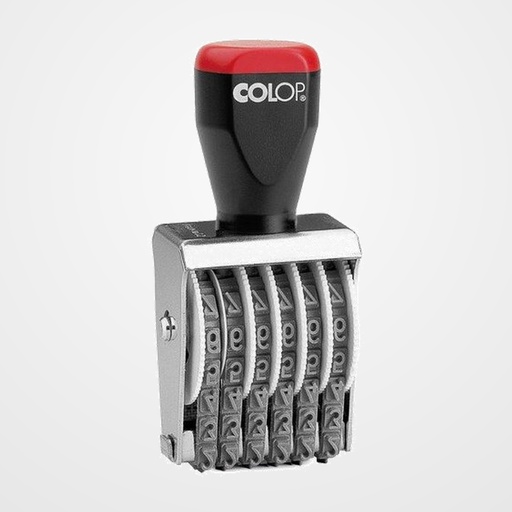 NUMERADOR MANUAL COLOP 09006 (9mm/6 bandas)