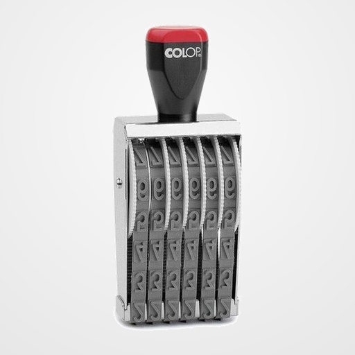 NUMERADOR MANUAL COLOP 12006 (12mm/6 bandas)