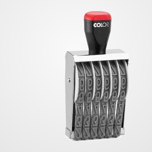 NUMERADOR MANUAL COLOP 15006 (15mm/6 bandas)