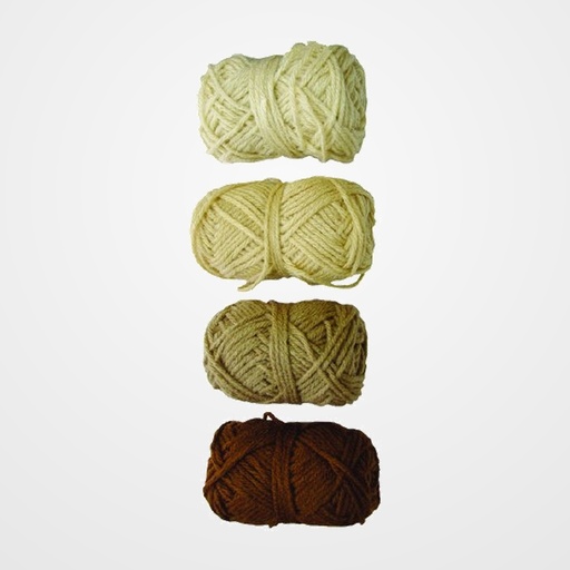 OVILLOS LANA NIEFENVER 28gr. TONO MARRON PACK DE 4