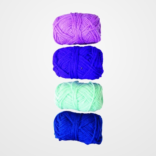 OVILLOS LANA NIEFENVER 28gr.TONOS AZULES PACK DE 4