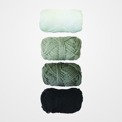 OVILLOS LANA NIEFENVER 28gr.TONOS GRISES PACK DE 4