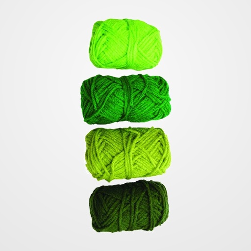 OVILLOS LANA NIEFENVER 28gr.TONOS VERDES PACK DE 4