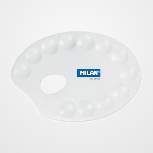 PALETA MILAN DE PLASTICO OVALADA 20x14 CM