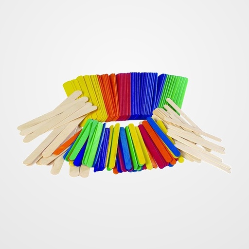 PALILLOS PLANO NIEFENVER COLORES SURTIDOS 100 UD (150x17x1.7mm)