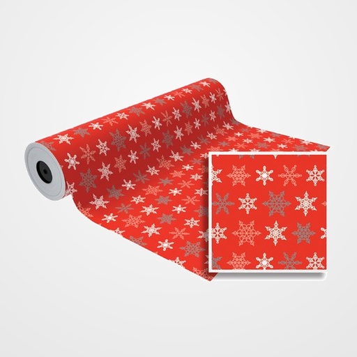 PAPEL de REGALO BOBINA BASIKA 31 cm x 80 m (2 Kg aprox.) NAVIDAD (NV1902-D 31 CM)