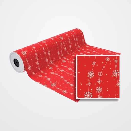 PAPEL de REGALO BOBINA BASIKA 31 cm x 85 m (2 Kg aprox.) NAVIDAD (NV1801 31 CM)