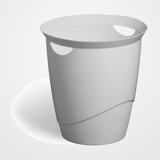 PAPELERA DURABLE ECO COLOR 16 LITROS GRIS
