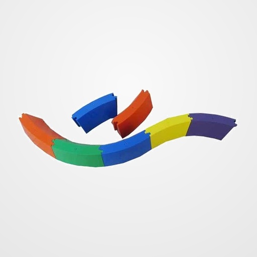 PASILLO SENSORIAL CURVO (10 piezas)