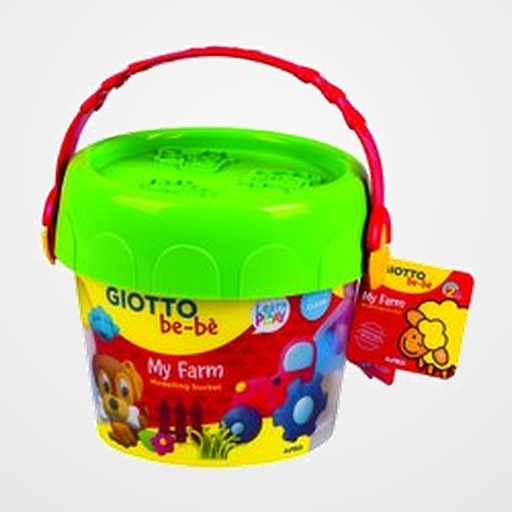 PASTA GIOTTO BEBE COFRE GRANJA  JUGAR + ACCESORIOS (8 blíster de plastilina de 50gr, accesorios para modelar, 2 moldes y personajes precortados)