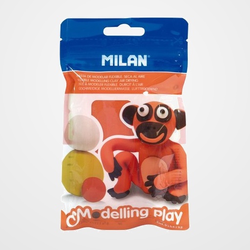 PASTA MODELAR MILAN MODELLING PLAY NARANJA 100 GR