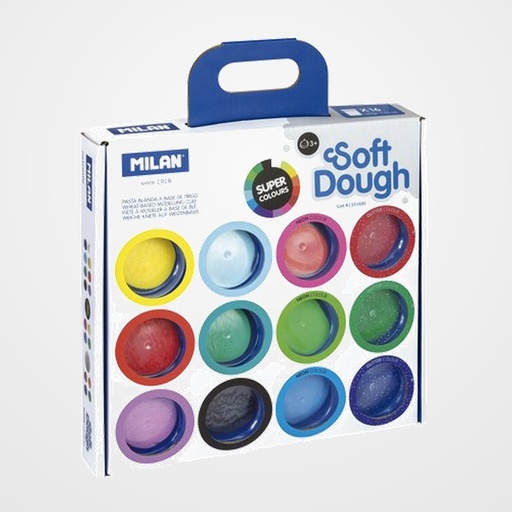 PASTA MODELAR MILAN SOFT DOUGH MALETIN DE 16 (botes de 30 gr.)