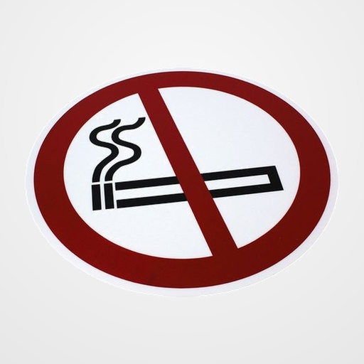 PICTOGRAMA ADHESIVO TARIFOLD PARA SUELO Y PARED  PROHIBIDO FUMAR   Ø430 mm. BOLSA DE 1