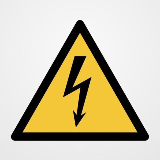 PICTOGRAMA JALEMA  PELIGRO ELECTRICIDAD  150x133 mm. BOLSA DE 1