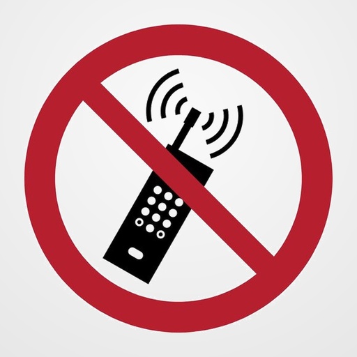 PICTOGRAMA JALEMA  PROHIBIDO EL USO DE DISPOSITIVOS MOVILES  Ø200 mm. BOLSA DE 1