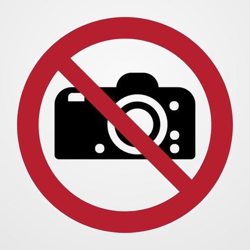 PICTOGRAMA JALEMA  PROHIBIDO HACER FOTOGRAFIAS  Ø200 mm. BOLSA DE 1