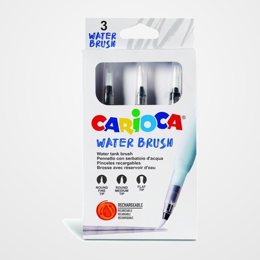 PINCEL DE AGUA CARIOCA BLISTER DE 3
