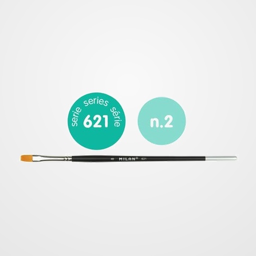 PINCEL MILAN 621 pelo SINTETICO PLANO PREMIUM CERDA Nº 00