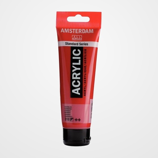 PINTURA ACRILICA AMSTERDAM 120 ml (bote) CARMIN