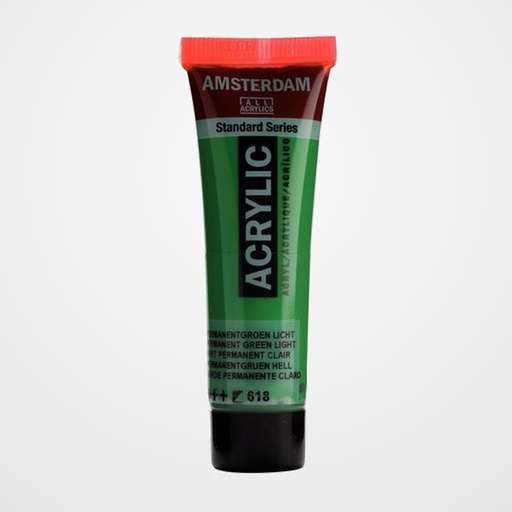PINTURA ACRILICA AMSTERDAM 20 ml (tubo) VERDE PERMANENTE CLARO