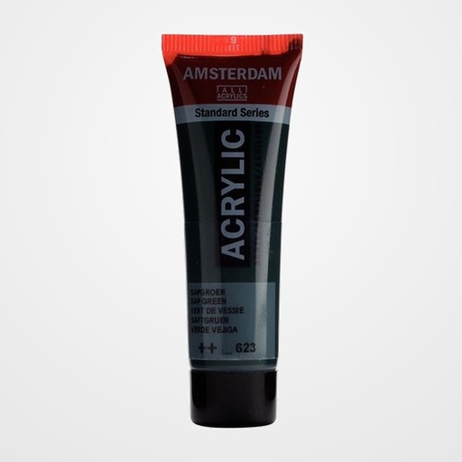 PINTURA ACRILICA AMSTERDAM 20 ml (tubo) VERDE VEJIGA