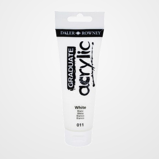 PINTURA ACRILICA DALER ROWNEY GRADUATE 120 ml (tubo) BLANCO