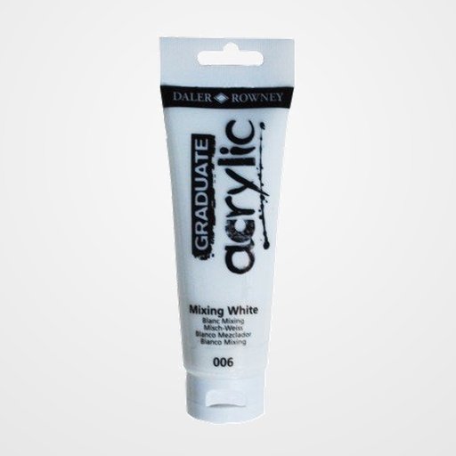PINTURA ACRILICA DALER ROWNEY GRADUATE 120 ml (tubo) MIXING BLANCO