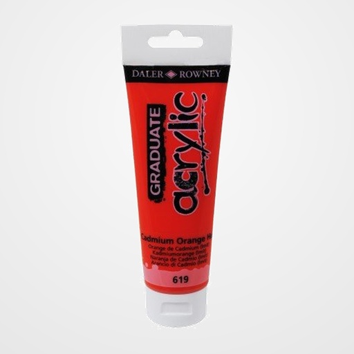 PINTURA ACRILICA DALER ROWNEY GRADUATE 120 ml (tubo) NARANJA CADMIUM
