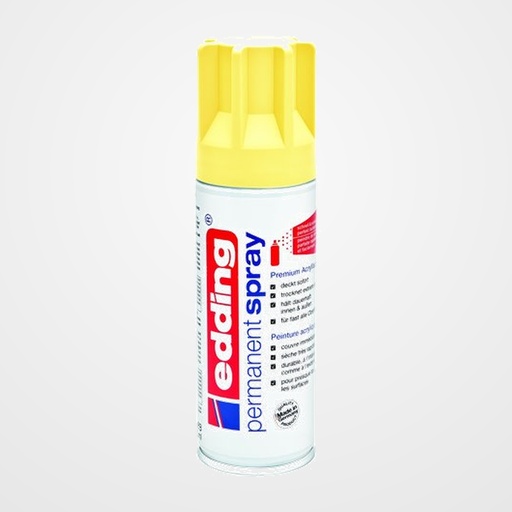 PINTURA ACRILICA EDDING PERMANENT SPRAY 200 ml AMARILLO PASTEL MATE