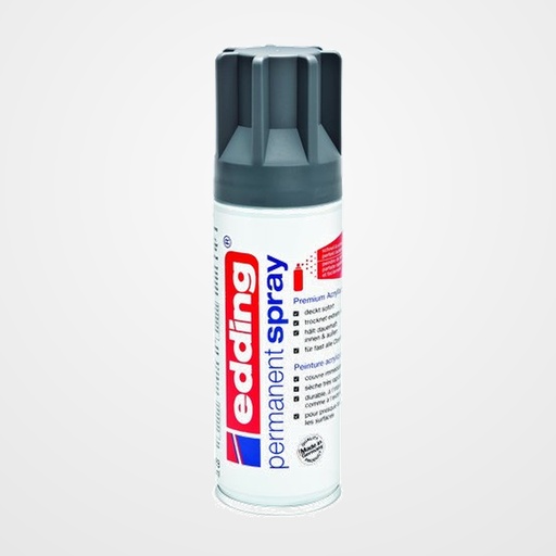 PINTURA ACRILICA EDDING PERMANENT SPRAY 200 ml GRIS ANTRACITA MATE