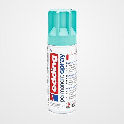 PINTURA ACRILICA EDDING PERMANENT SPRAY 200 ml OPULENTO TURQUESA MATE