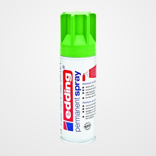 PINTURA ACRILICA EDDING PERMANENT SPRAY 200 ml VERDE AMARILLO MATE