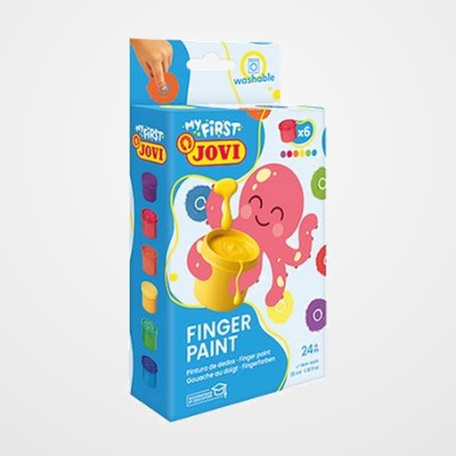 PINTURA de DEDOS JOVI  MY FIRST 35 ml (bote)  ESTUCHE de 6