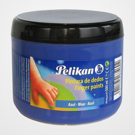 PINTURA de DEDOS PELIKAN 500 ml (bote) Nº110 AZUL CELESTE