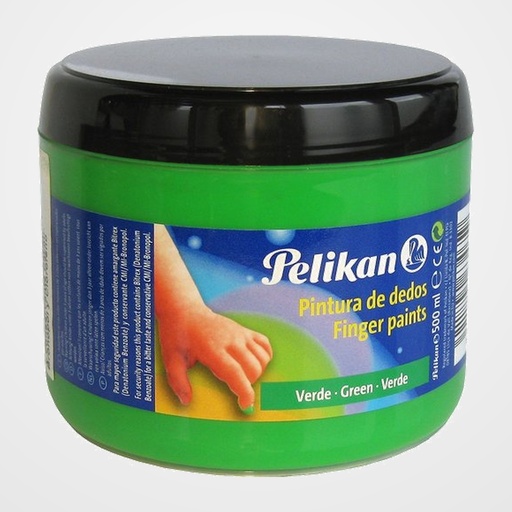 PINTURA de DEDOS PELIKAN 500 ml (bote) Nº155 VERDE AMARILLENTO