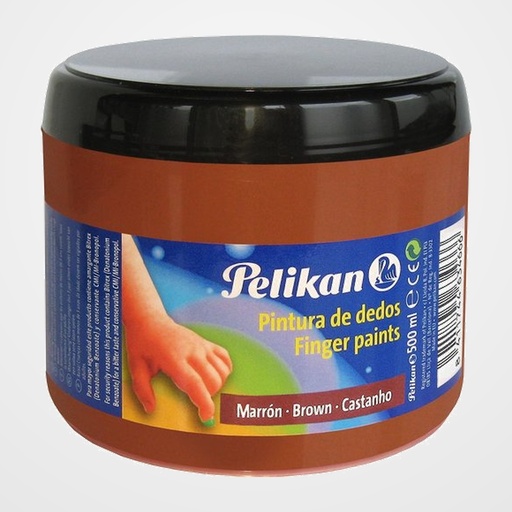 PINTURA de DEDOS PELIKAN 500 ml (bote) Nº190 SIENA TOSTADA