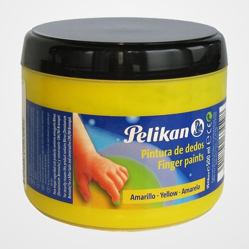 PINTURA de DEDOS PELIKAN 500 ml (bote) Nº59A AMARILLO