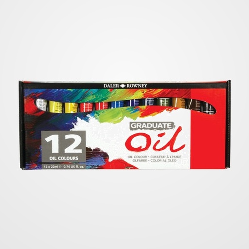 PINTURA OLEO DALER ROWNEY GRADUATE OIL 22 ml (tubo) ESTUCHE DE 12