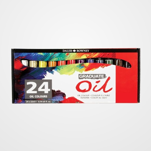 PINTURA OLEO DALER ROWNEY GRADUATE OIL 22 ml (tubo) ESTUCHE DE 24