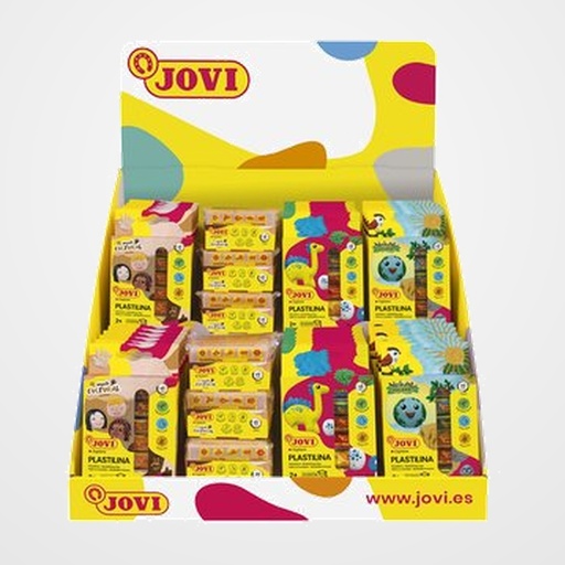 PLASTILINA JOVI SURTIDO EXPOSITOR DE 54 24x 90/6  PLASTILINA 90 BARRA 15 gr. E/6 12x 90/6M PLASTILINA 90 MULTICULTURAL BARRA 15 gr. E/6  6x 70/6M PLASTILINA MULTICULTURAL PASTILLA 50 gr. C/6 12x 90/6N PLASTILINA 90 NATURE BARRA 15 gr. E/6