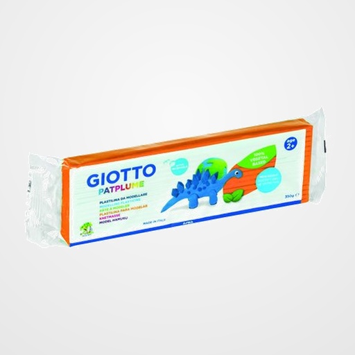 PLASTILINA PATPLUME 350GR CAJA 12 PASTILLAS NARANJA