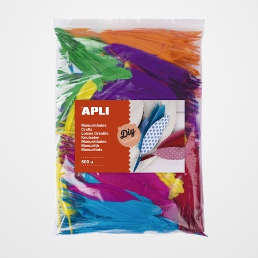 PLUMAS APLI COLORES SURTIDO BOLSA DE 500